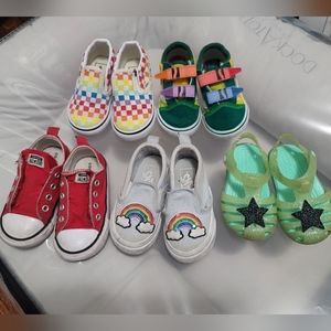 5 pairs of Toddler's shoes